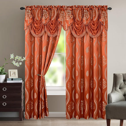 Elegant Comfort Luxurious Aurora Jacquard Look Cur