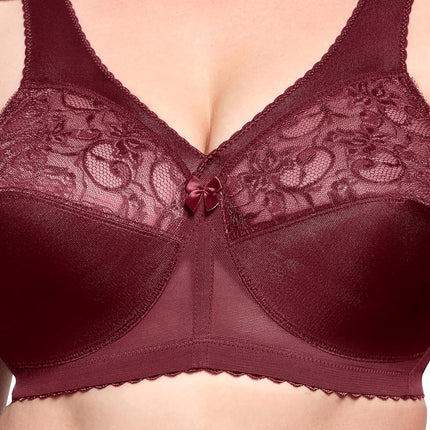 Glamorise MagicLift Original Support Wirefree Bra 1000 (Women's & Women's Plus) Burgundy