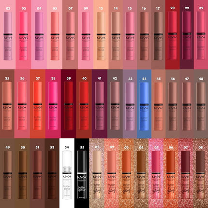 NYX PROFESSIONAL MAKEUP Butter Gloss, Lip Gloss, Non-Sticky - Vanilla Cream Pie (Mauve)