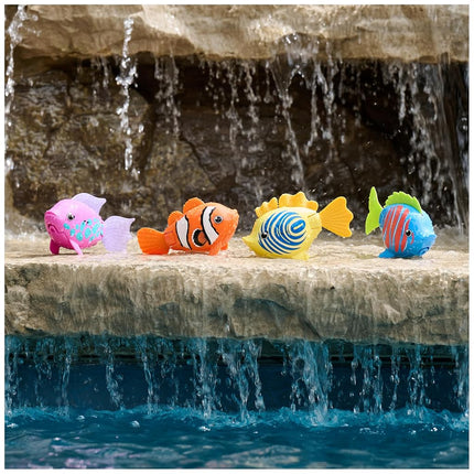 SwimWays Rainbow Reef Fish Toy, Kids Swimming Accessories & Water Toys, Learn to Swim Pool Toys for Kids Ages 5 & Up, Batteries Included, Swim Shady