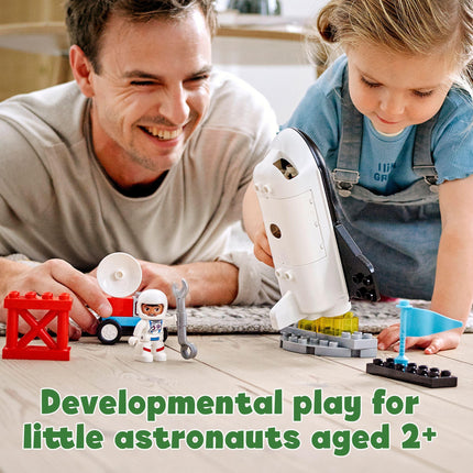 LEGO DUPLO La mission de la navette spatiale 10944 ; un ensemble de jeu créatif pour l'apprentissage, nouveau en 2021 (23 pièces)