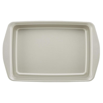 Rachael Ray Nonstick Bakeware Set Without Grips Includes Nonstick Bread Pan, Baking Pans, Cake Pans, Cookie Sheet/Baking Sheet - 10 Piece, Silver
