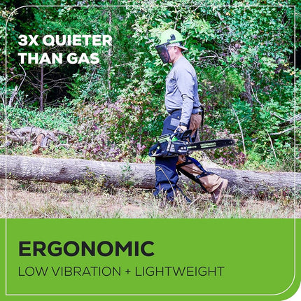 Greenworks Commercial 82CS34-4DP 82V 20" Brushless Cordless Chainsaw Kit