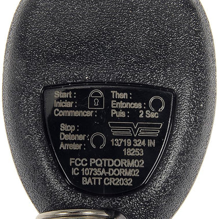 Dorman 13719 Keyless Entry Transmitter for Select Models
