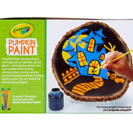 Crayola Pumpkin Paint Kit, Acrylic Paints in Classic Colors, Halloween Decorations, 6Count