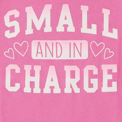 The Children's Place Baby-Girls and Toddler Girls Short Sleeve Graphic T-Shirts, 3 Pack, Sassy Vibes/Love Love/Small in Charge, 3T