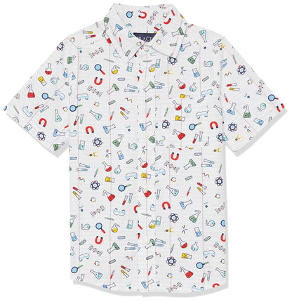 The Children's Place Boys' Short Sleeve Poplin But