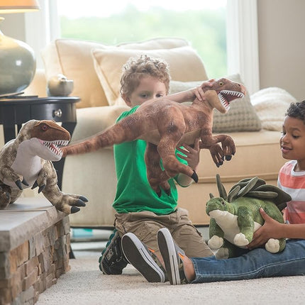 Wild Republic 17953 Velociraptor, Dinosaur Stuffed Animal, Plush Toy, Gifts for Kids, Dinosauria 17 Inches