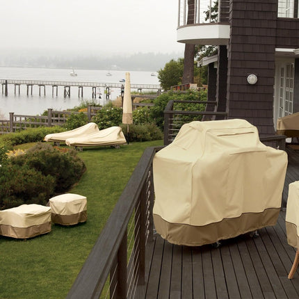 Classic Accessories 55-882-011501-RT Veranda Patio V-Shaped Sectional Sofa Cover, V-Shaped, Pebble/Bark/Earth
