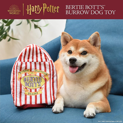 Harry Potter 10 Inch Bertie Botts Jelly Bean Burrow Pet Toy | Plush Dog Toy With Jelly Beans