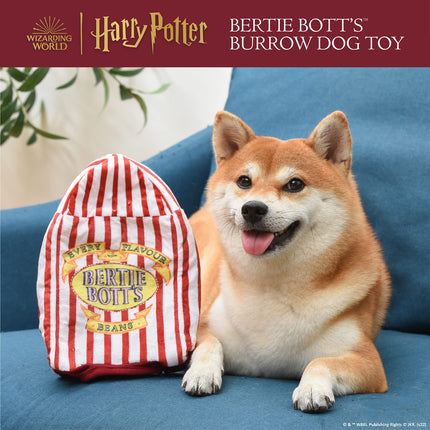 Harry Potter 10 Inch Bertie Botts Jelly Bean Burrow Pet Toy | Plush Dog Toy With Jelly Beans