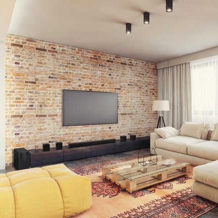 Système de cinéma maison 5.1 iLive Electronics avec Bluetooth, 6 enceintes surround, mural, télécommande incluse, noir (IHTB159B)