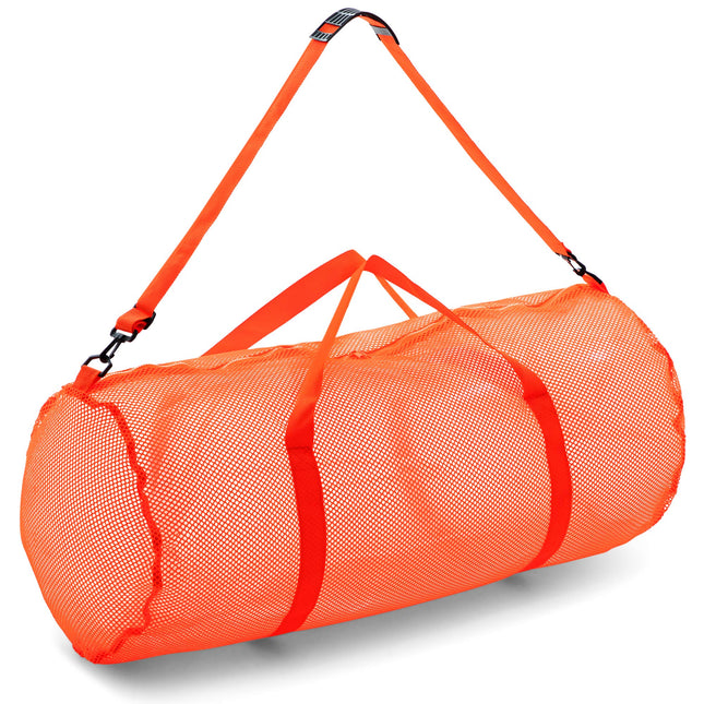 Champion Sports Mesh Duffle Bag with Zipper and Ad