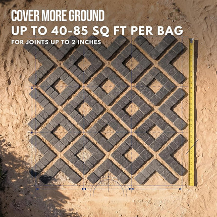 Rhino Power Bond Plus - Polymeric Sand for Pavers and Stone Joints up to a Maximum of 2 inches. (10 Pound, Beige)