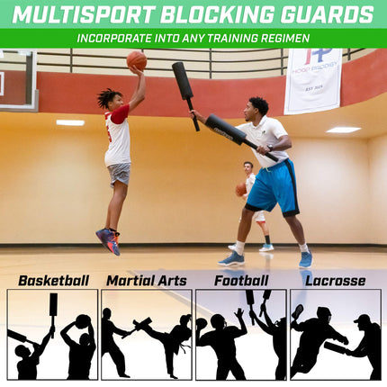 GoSports Protectores Acolchados de Bloqueo - Paquete de 2, Gran Simulación de Defensa para Artes Marciales y Entrenamiento Deportivo (Baloncesto, Fútbol Americano, Lacrosse, MMA y Más)