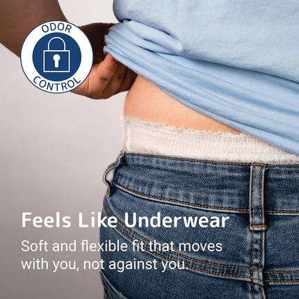 Abena Pants Premium Pull-Up Incontinence Pants, Eco-Labelled Incontinence Pants for Men & Women, Discreet, Protective, Breathable, Comfortable, Medium 3, 80-110cm Waist, 2400ml Absorbency, 15PK