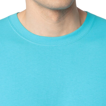 Camisetas de algodón Eversoft para hombre Fruit of The Loom (tallas regulares y grandes y altas), cuello redondo, paquete de 2, azul Scuba, 3X-Large