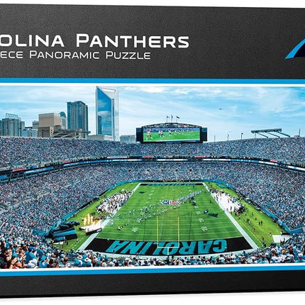 Master Pieces NFL Carolina Panthers Stadium Panoramic Jigsaw Puzzle, Team Color, 1000 Pieces - 13" x 39" (7.06E+11)