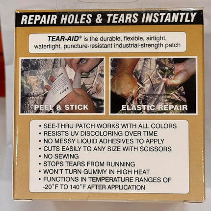Tear-Aid Fabric Repair Kit, 3 in x 5 ft Roll, Type A, Single