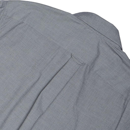 Izod Men’s Performance Comfort Long Sleeve Solid Button Down Shirt, Smoked Pearl Bt, XXXXL