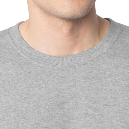 Fruit of The Loom Camisetas de manga larga de algodón Eversoft para hombre, transpirables y que absorben la humedad con control de olores, manga larga - Gris Jaspeado, 3XL