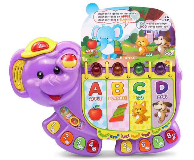 VTech Touch and Teach Elephant Amazon Exclusive, Purple