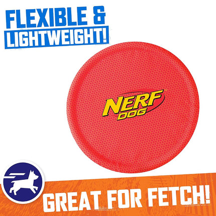Nerf Dog Frisbee de nailon, 10 pulgadas, rojo
