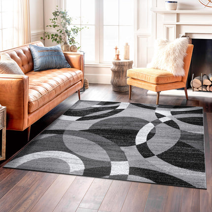 Rugshop Contemporary Abstract Circles Perfect for 