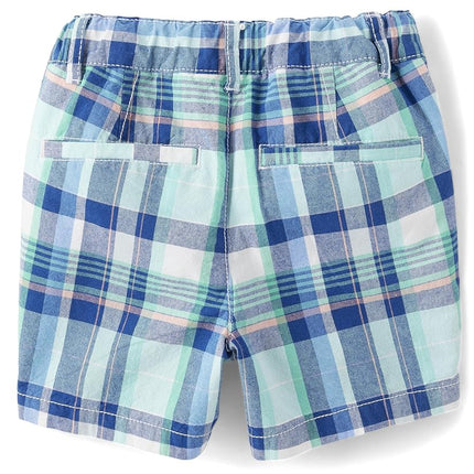 The Children's Place Short chino à motifs pour garçons et tout-petits, bleu, 9-12 mois