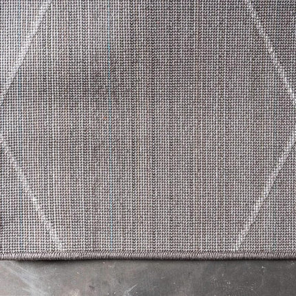 Tapis de couloir Unique Loom Trellis Frieze Collection, motif géométrique marocain à treillis moderne, bleu marine (0,6 x 1,8 m)