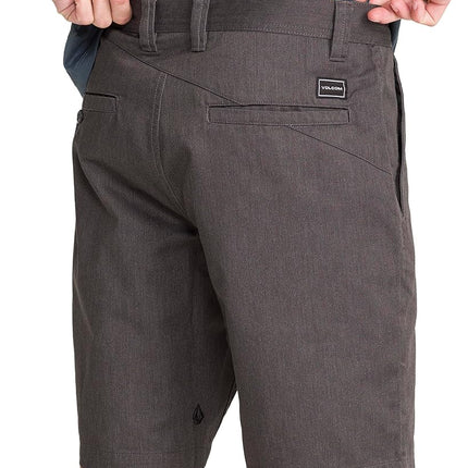 Volcom Men's Frickin Drifter 20" Chino Walk Short, Charcoal Heather-New, 36