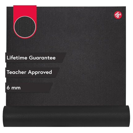 Manduka PRO Yoga and Pilates Mat, Black,71"