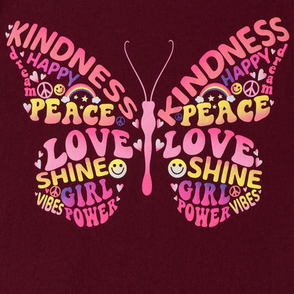 The Children's Place Girls' Assorted Everyday Long Sleeve Graphic T-Shirts,multipacks, Butterfly/Unicorn 2-Pack, Large