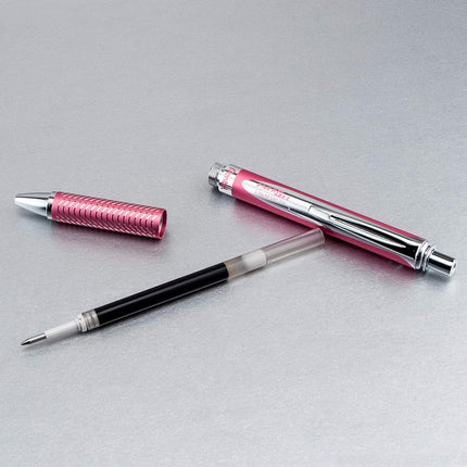 Pentel BL407-A line width, liquid gel-roller sterling with a pressure mechanism, 0.35 mm Pink