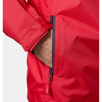 Helly-Hansen Men's Crew Hooded Jacket 2.0, 162 Red, X-Large