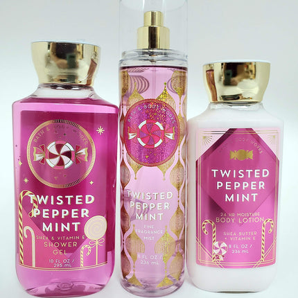 Bath Body rks Twisted Peppermint Mist Shower Gel A