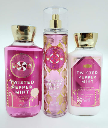 Bath Body rks Twisted Peppermint Mist Shower Gel A