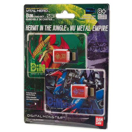 Bandai Namco - Digimon - Vital Hero DIM Card Pack (Hermit in The Jungle & Nu Metal Empire)