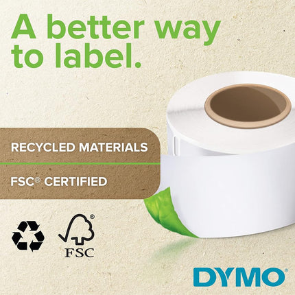 DYMO Original LabelWriter Durable Labels | 25mm x 54mm | White Poly | 160 Self-Adhesive Labels | High-Performance | For LabelWriter Label Makers