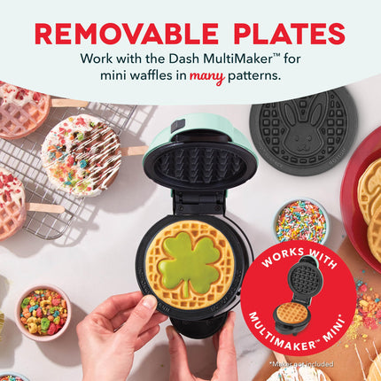 Disney | DASH Removable Ceramic Waffle Plates 2-Pack for the MultiMaker® Mini Maker System (Winnie & Piglet)