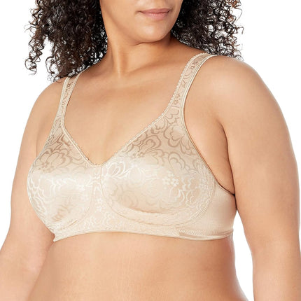 Playtex Women's 18 Hour 4745 Ultimate Lift & Support Wireless Full-Coverage Bra, Single or 2 Pack, Nude, 38B