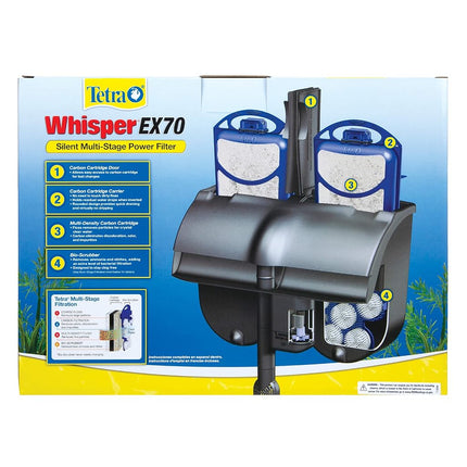 Tetra Aquarium Power Filter, Whisper EX70 for 45-70 Gallon Fish Tanks
