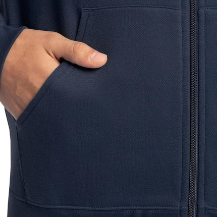 Fruit of the Loom Men's Eversoft Fleece Sweatshirts & Hoodies, Full Zip-Navy, Small