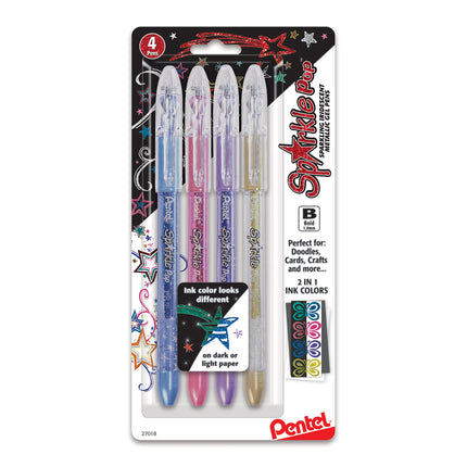 Pentel ARTS Sparkle POP Gel Pen Assorted, Multicol