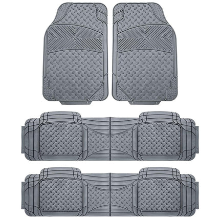 FH Group F11307GRAY-3ROW Gray- 3 Row F11307GRAY Trim to Fit Weather SUV Floor Mats