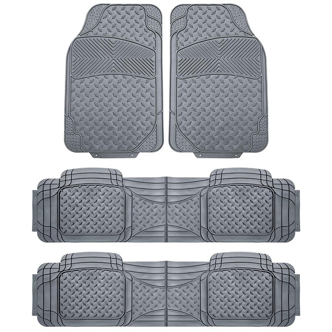 FH Group F11307GRAY-3ROW Gray- 3 Row F11307GRAY Trim to Fit Weather SUV Floor Mats