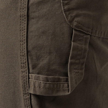 Dickies Men's Relaxed Straight Fit Lightweight Duck Carpenter Jean, Black Olive, 36W x 32L