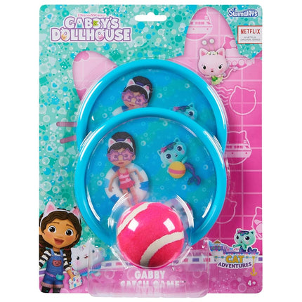 Swimways Gabby's Dollhouse Catch Game, Swimming Pool Accessories & Kids Outdoor Toys, Gabby's Dollhouse Party Supplies & Yard Games for Kids Aged 4 & Up