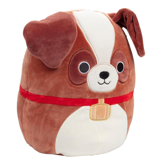 Squishmallows 10" Sassafras the St. Bernard Dog - Officially Licensed Kellytoy Plush - Collectible Soft & Squishy Puppy Stuffed Animal Toy - Add to Your Squad - Gift for Kids, Girls & Boys - 10 Inch