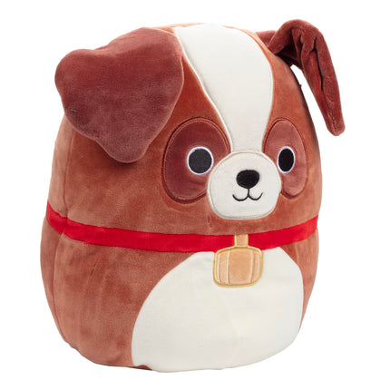 Squishmallows 10" Sassafras the St. Bernard Dog - Officially Licensed Kellytoy Plush - Collectible Soft & Squishy Puppy Stuffed Animal Toy - Add to Your Squad - Gift for Kids, Girls & Boys - 10 Inch